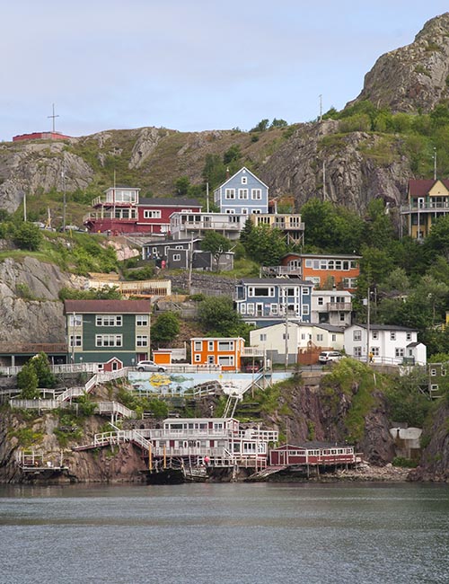 Colourful Houses at the Base of Signal Hill